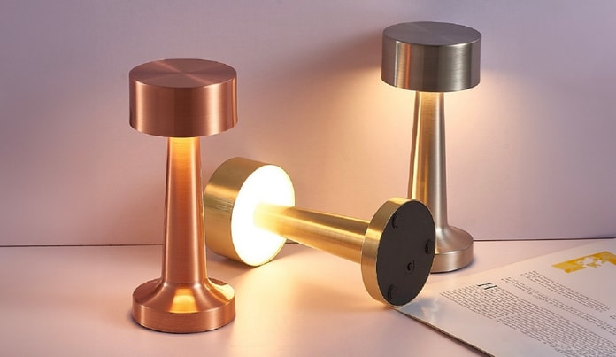 Trådløs LED bordlampe - inkl. fragt