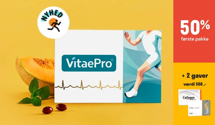 Kosttilskud fra VitaePro inkl. 2 gratis gaver