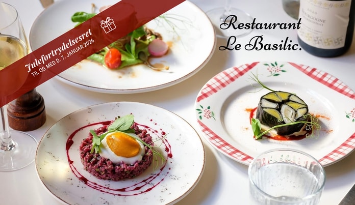 Valgfri 3-retters hos Le Basilic 