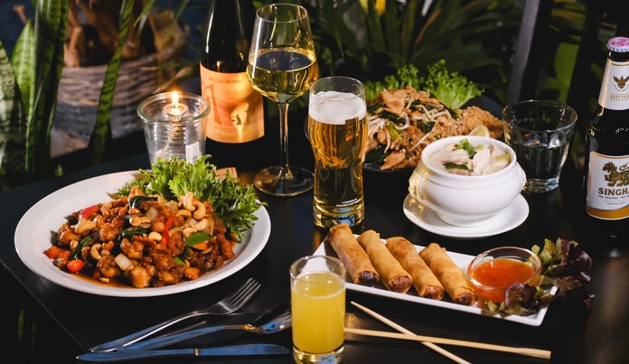 Valgfri menu hos Min Thai