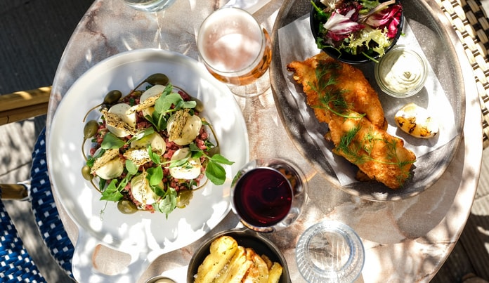 Fish n` Chips / Tartar på Café Nöah