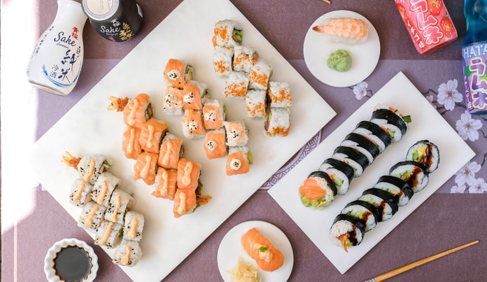 Sushi for 2 eller 3 pers. - Østerbro