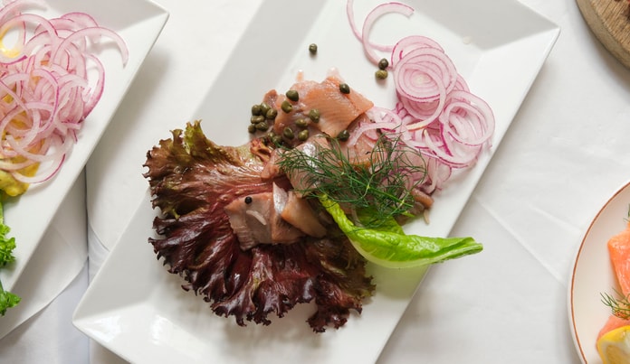 2 x smørrebrød - Fyrtøjet i Nyhavn