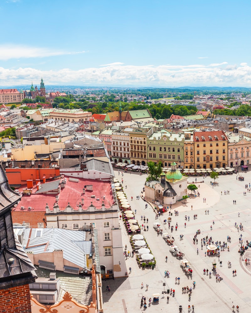 Flot hotel i det jødiske kvarter i Krakow