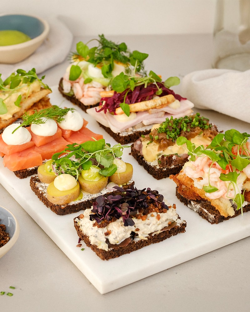 Smørrebrødsvidundere fra Danish Minies - smag landets mest elegante smørrebrød