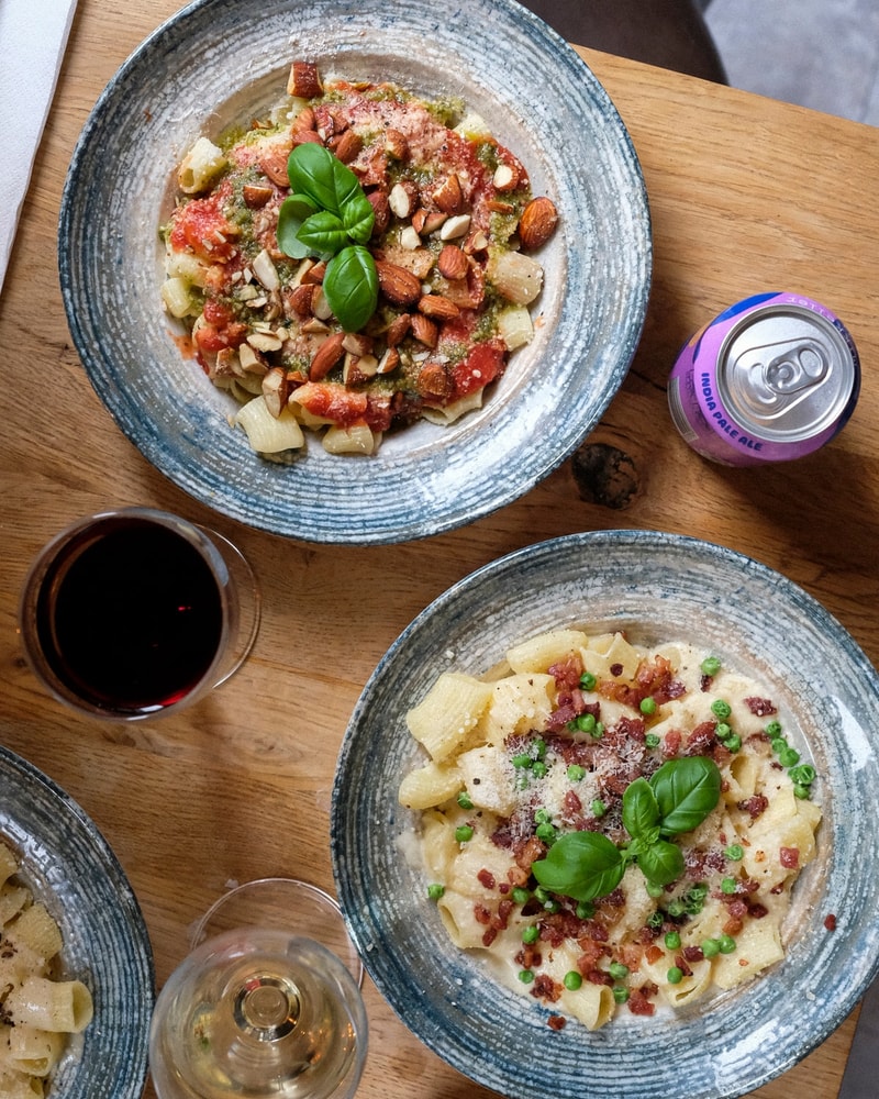 2 store pastaretter hos Fabio Pasta - en frisklavet og unik smagsoplevelse