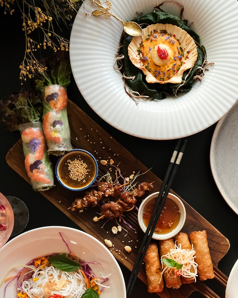 "Việtnam TAPAS SUMMER"-menu - Hos 4-stjernede The Vietnamese