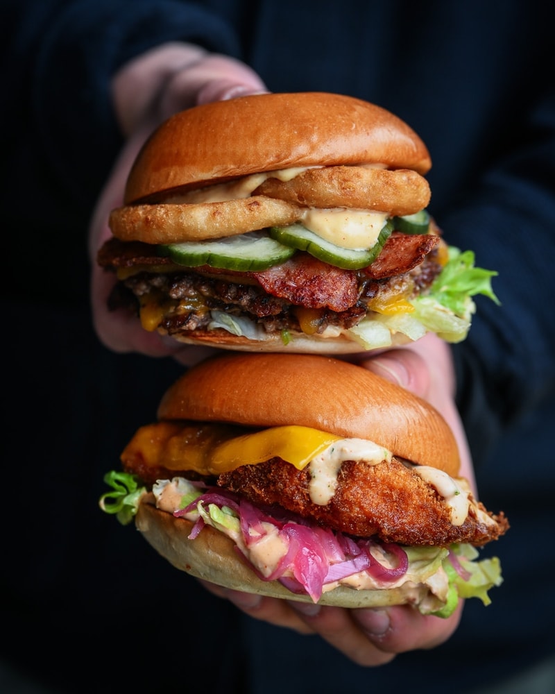 Valgfri Burger hos POP's Diner - Byens Bedste Burger under Buen