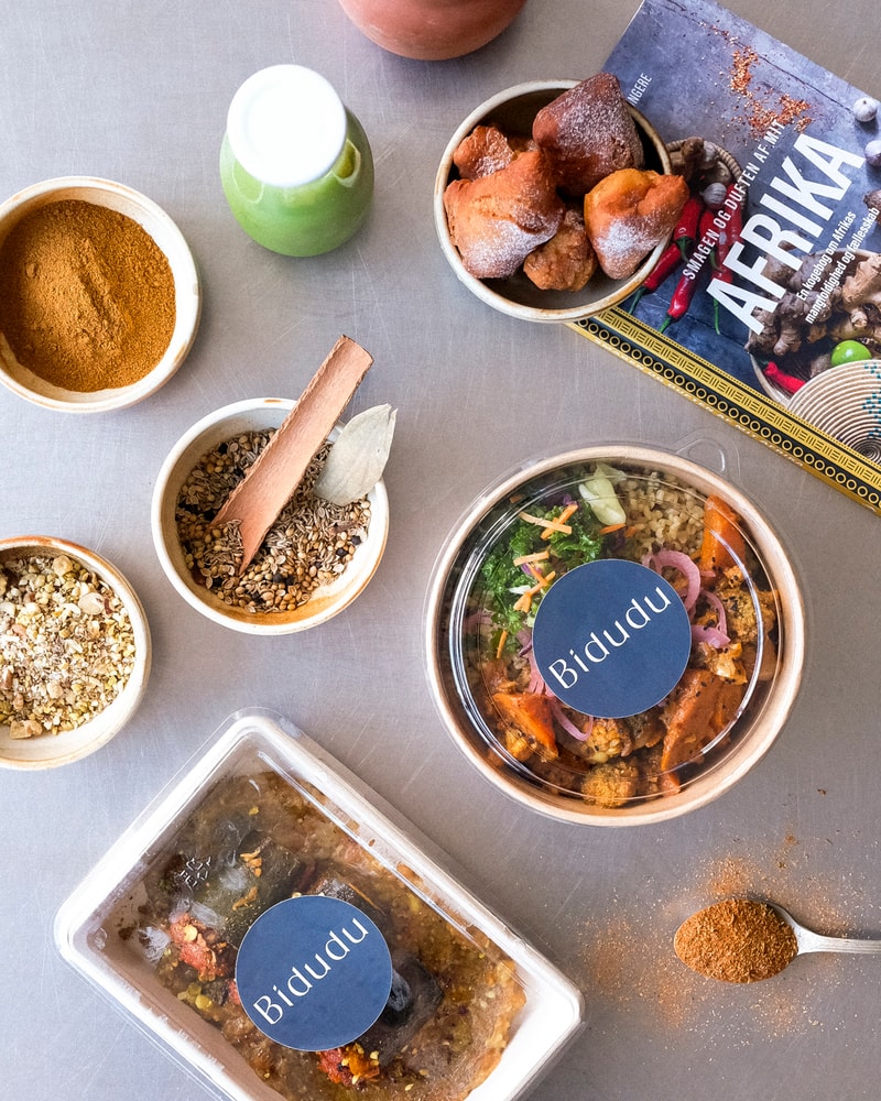 Bidudu Box @ Bidudu i Kødbyen - Autentisk Afrikansk Fusions-Gastronomi
