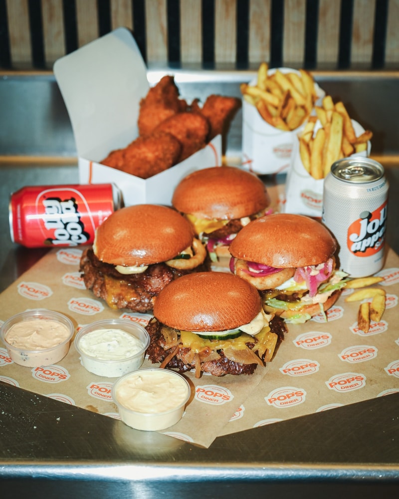 Valgfri Smash-Burger @ Pops Diner - Byens Bedste Burger under Buen