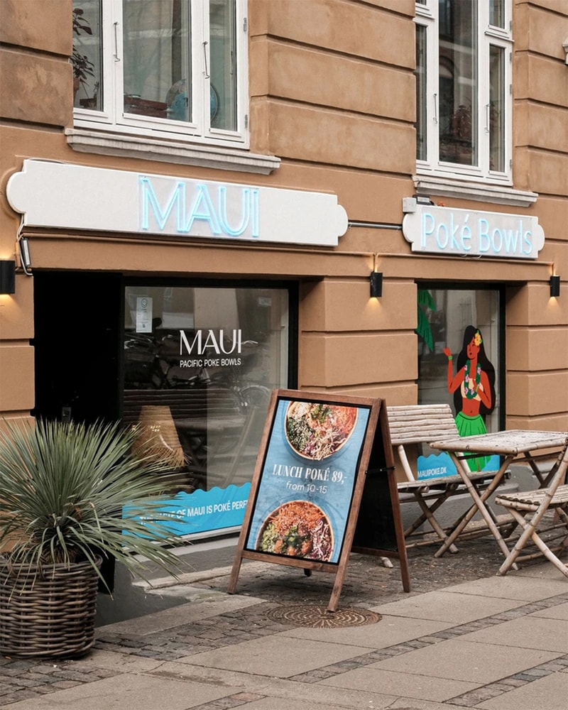 Valgfri Stor Poké Bowl @ Maui Poke - Hawaiianske Bowls Fyldt med Friskhed!