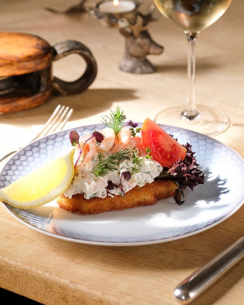 Udsøgt 3-retters menu på Gl. Humlebæk Kro