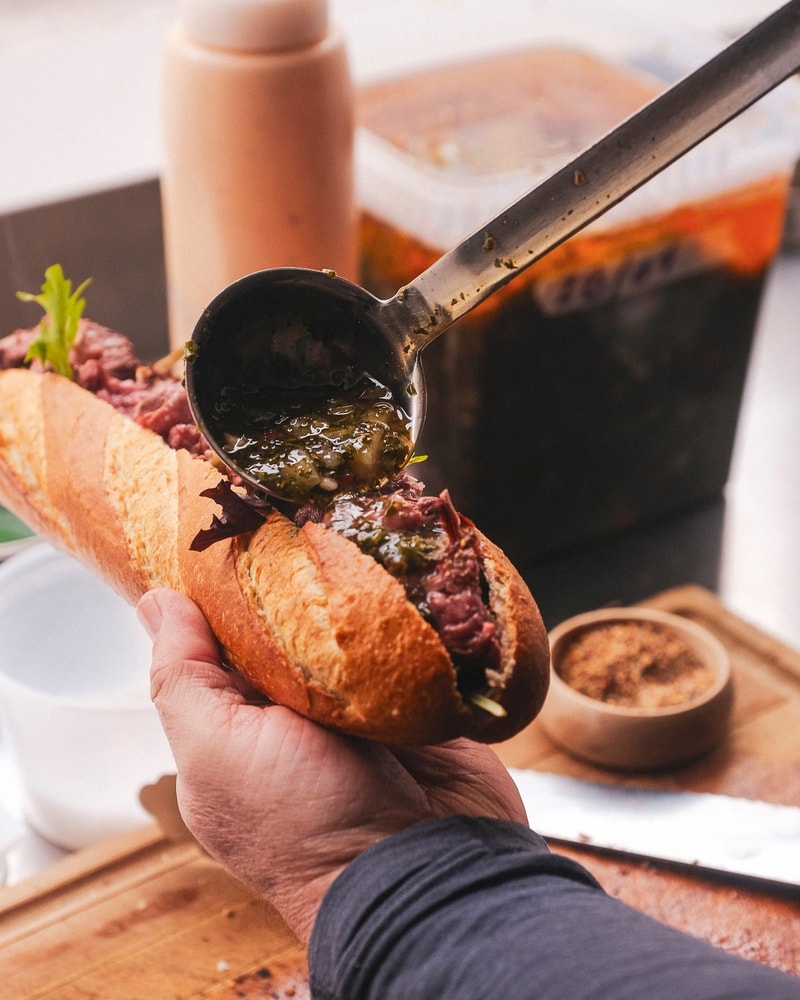 Pepito Sandwich Combo @ Fuego  - Eksplosiv Kombi af Kød, Chimichurri & Chipotle