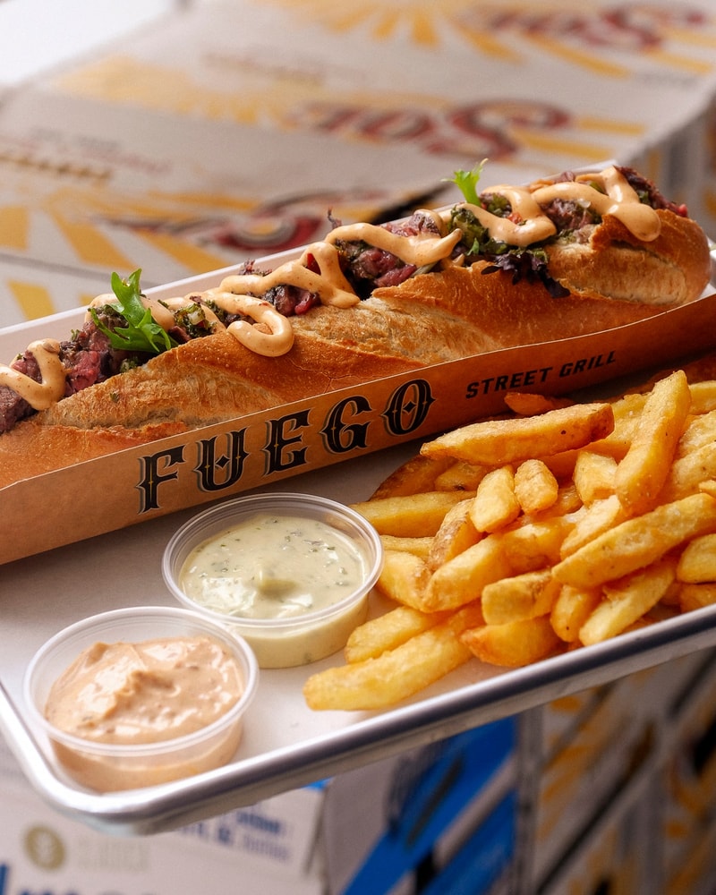 Pepito Sandwich Combo @ Fuego  - Eksplosiv Kombi af Kød, Chimichurri & Chipotle