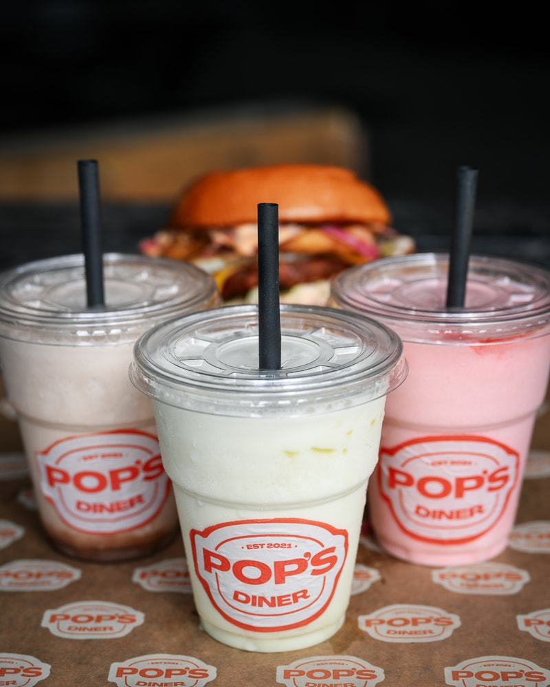 Valgfri Burger + Milkshake @ Pops Diner - Byens Bedste Burger under Buen