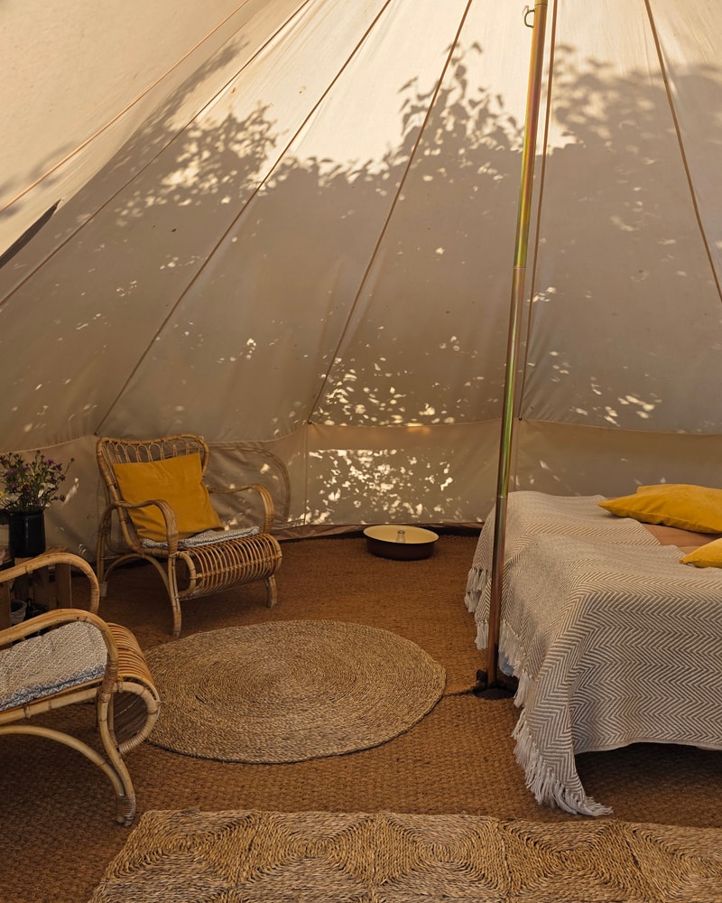 Glamping og vingårdsidyl på Garbolund