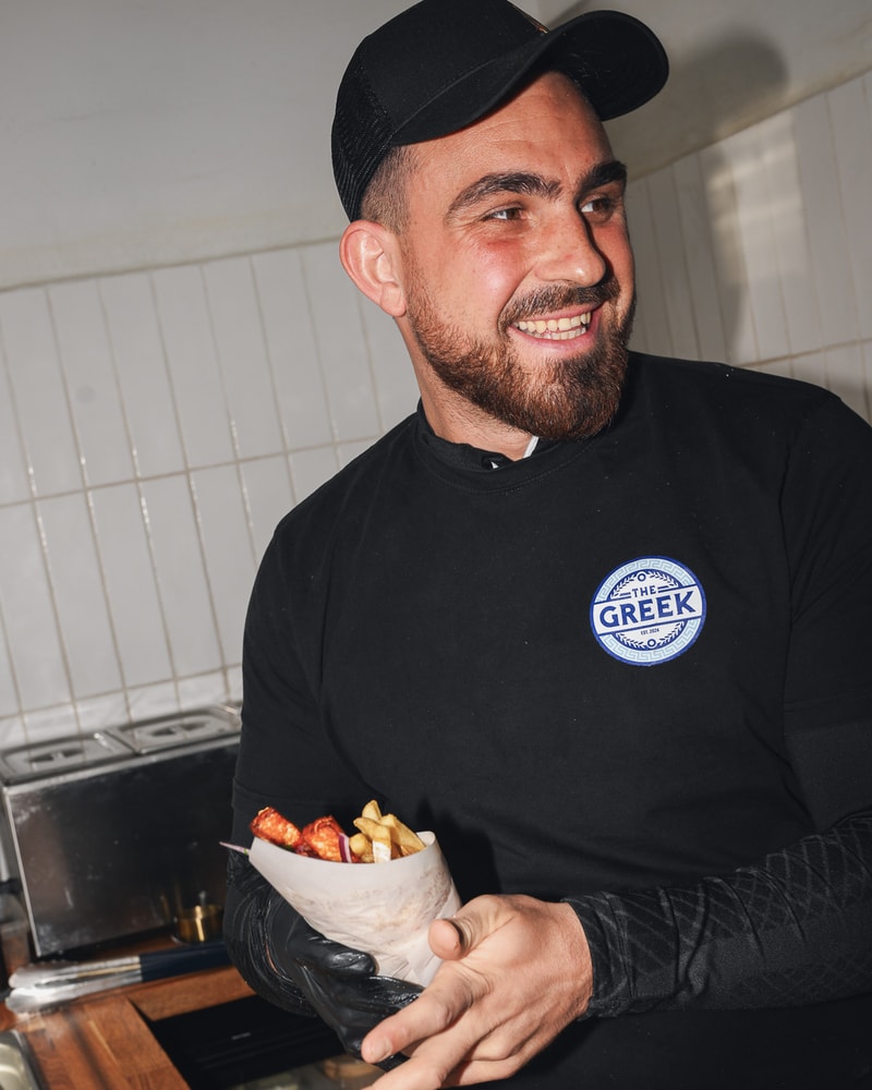 ½ PRIS: Valgfri Gyros @ The Greek - Enkelt, Saftigt & Drønlækkert!