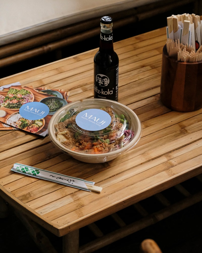 Valgfri Signature Poké Bowl @ Maui Poke - Pacific Poké Bowls Fyldt Med Friskhed!