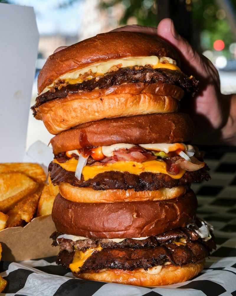 Smashburger + crispers valgfri dip @ Hill’s Grill – Streetfood Fra Grillen