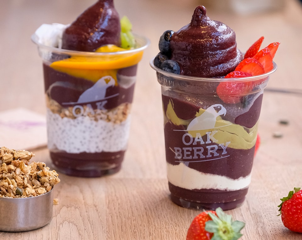 2 Valgfrie Classic Bowls fra OAKBERRY - Global Superfood Fra Amazonas