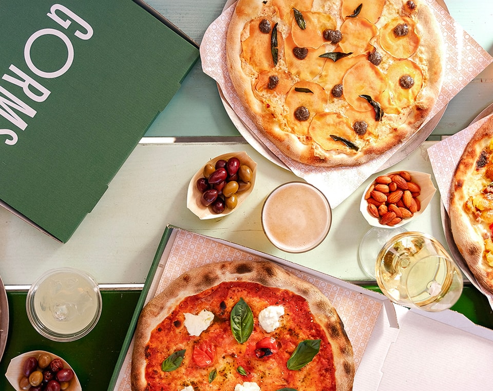 Valgfri surdejspizza til frokost hos @GORMs i Tivoli Food Hall